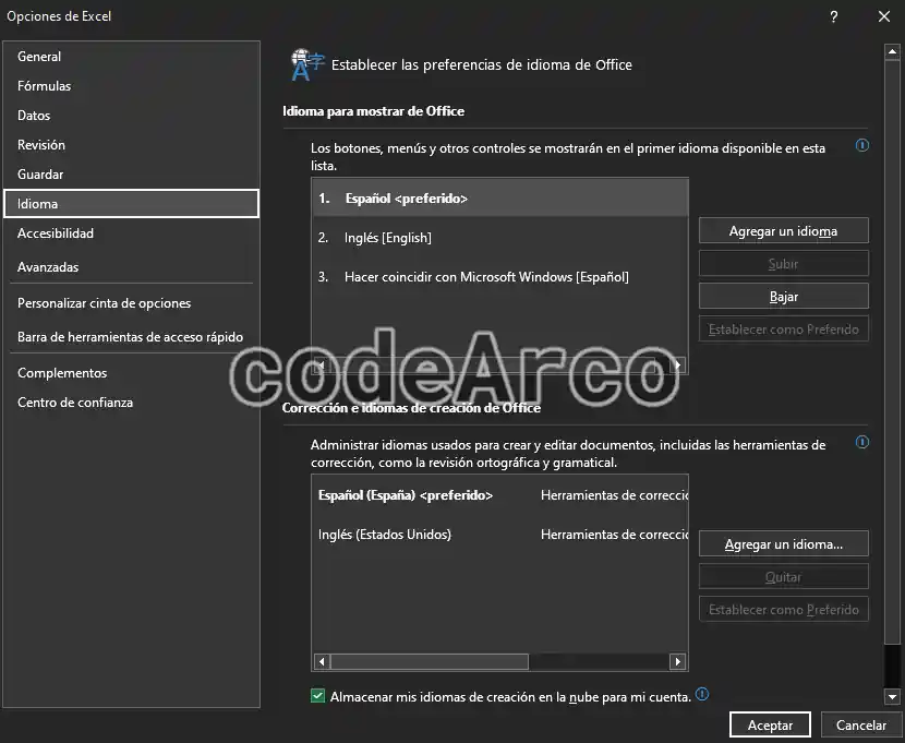 Cambiar el idioma de cualquier programa en Office