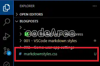 CSS styles for Markdown preview in VSCode