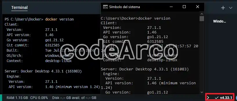 Check correct Docker installation