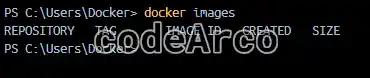 Docker images command