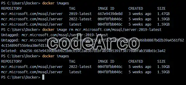 How to remove images in Docker
