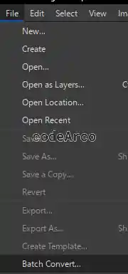 Open plugin to edit images in bulk with Batcher