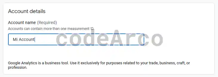 Google Analytics 4 account data
