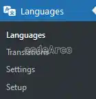 Advanced settings of Polylang
