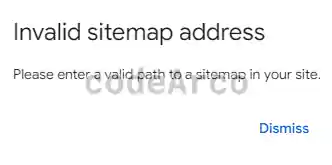 Send sitemap error Google Search Console
