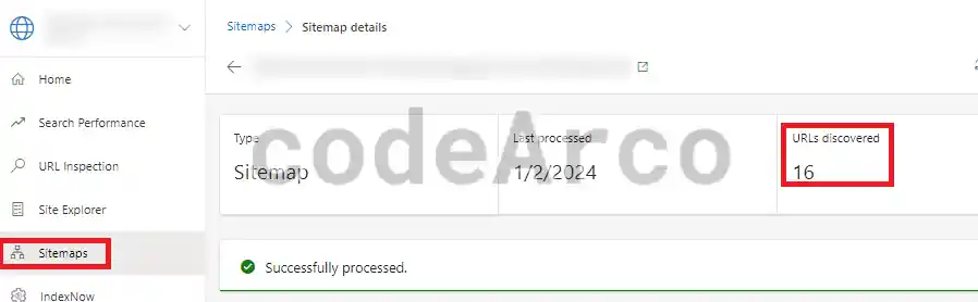 What we have indexed in Bing Webmaster Tools