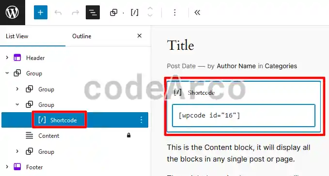 Shortcode for conditional Gutenberg block by Language