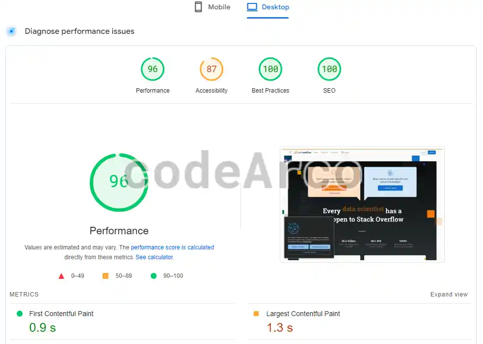Google PageSpeed Insight improve web speed