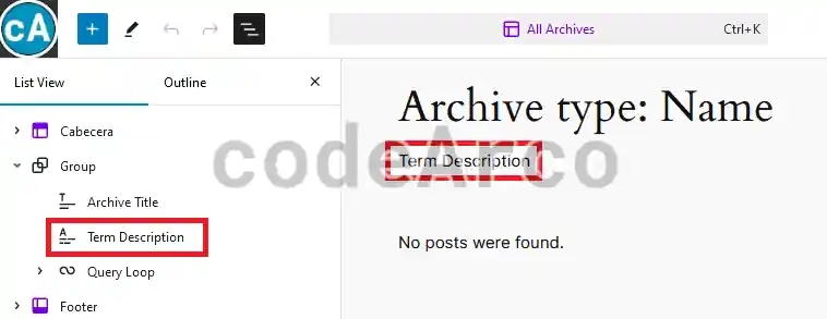 Enable description of categories and taxonomies WordPress