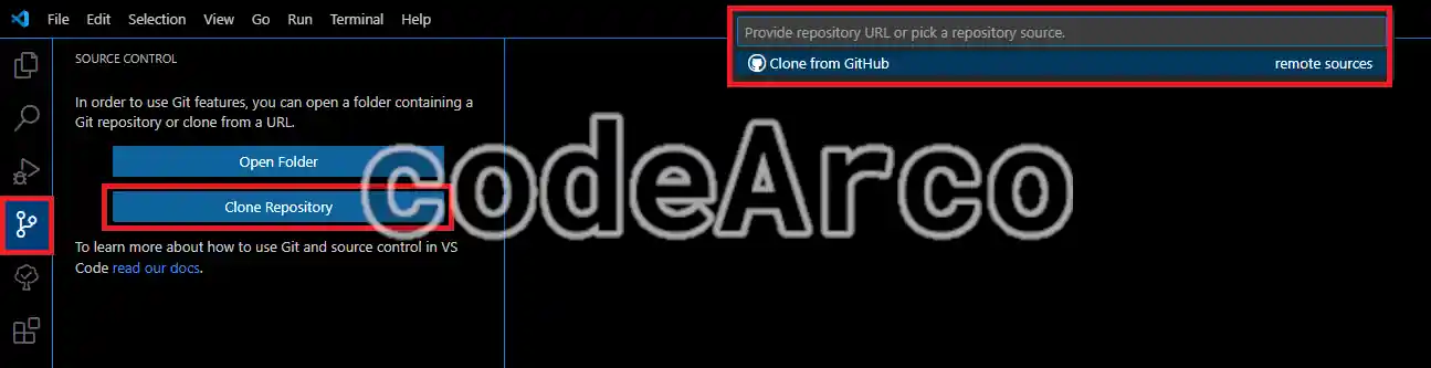 Clone a Git repository in VSCode