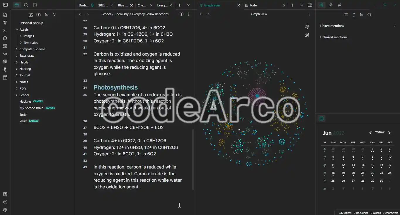 Obsidian for taking notes in Markdown