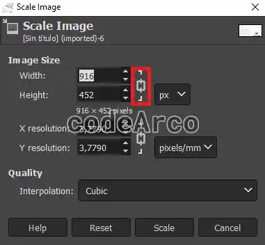 Gimp create image thumbnail