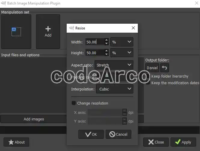 Gimp create multiple thumbnails in bulk
