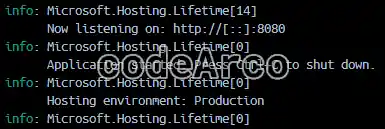 Docker logs to know the starting port