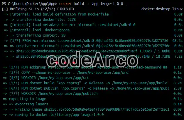 Image creation time for Docker optimization