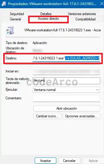 Destination EULAS_AGREED 1 error fix