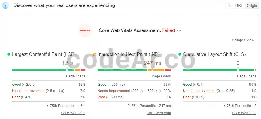 Google PageSpeed Insights web speed