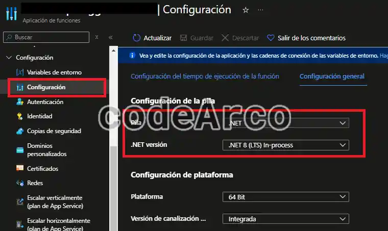Migrar Azure function NET 6 a NET 8 error