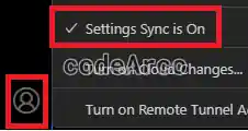 Como habilitar sincronizacion en la nube de settings json