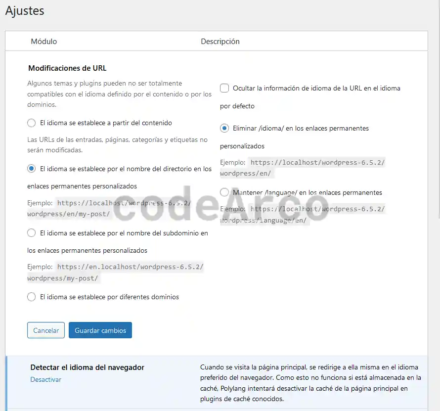 Sitemap en WordPress con web multiidioma urls