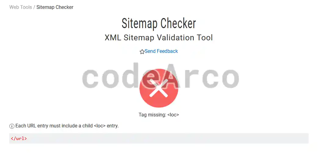 Verificar sitemap con My sitemap generator