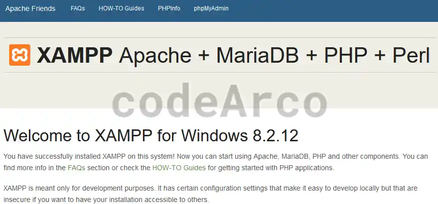 Probar instalacion de Apache en XAMPP