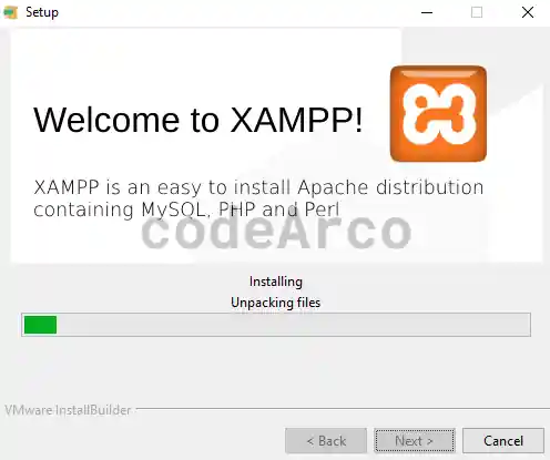 Proceso de instalacion de XAMPP