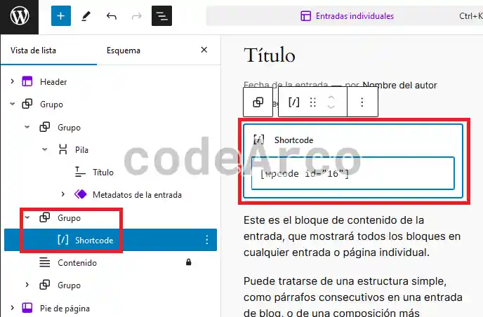 Shortcode para bloque Gutenberg condicional por idioma