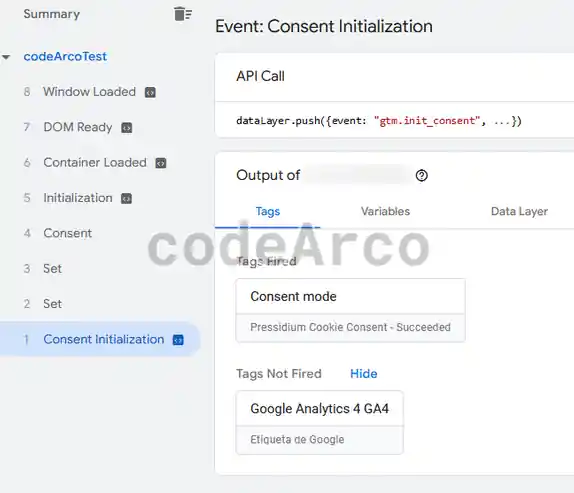 Consent Initialization Google Tag Manager