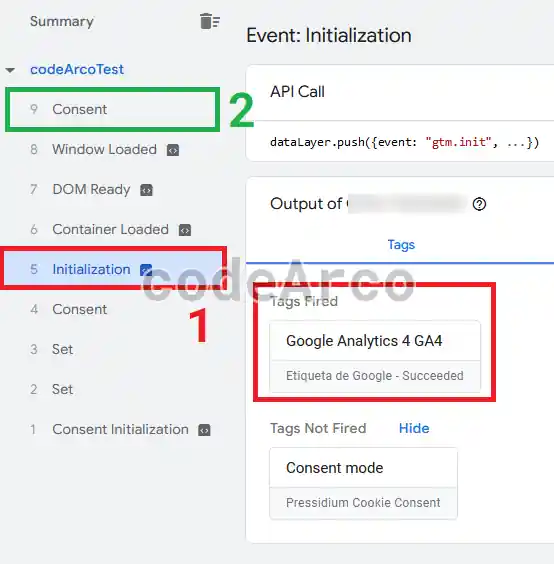 Orden de eventos con consent mode V2 y Google Tag Manager