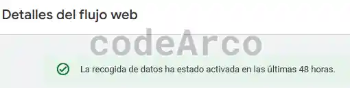 Recogida de datos activa en Google Analytics 4 GA4