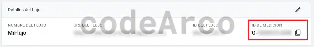 Id de medicion de Google Analytics 4 GA4