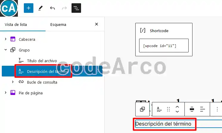 Habilitar descripcion categorias y taxonomias WordPress