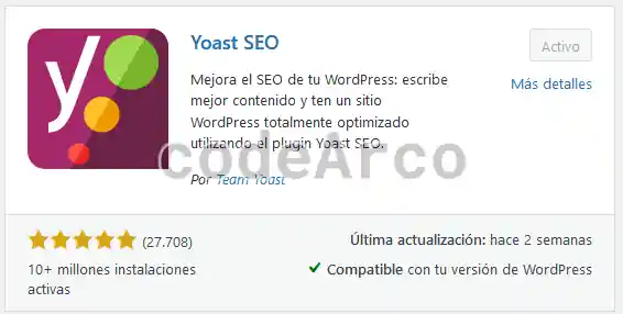 Plugin Yoast para insertar HTML en descripcion categorias