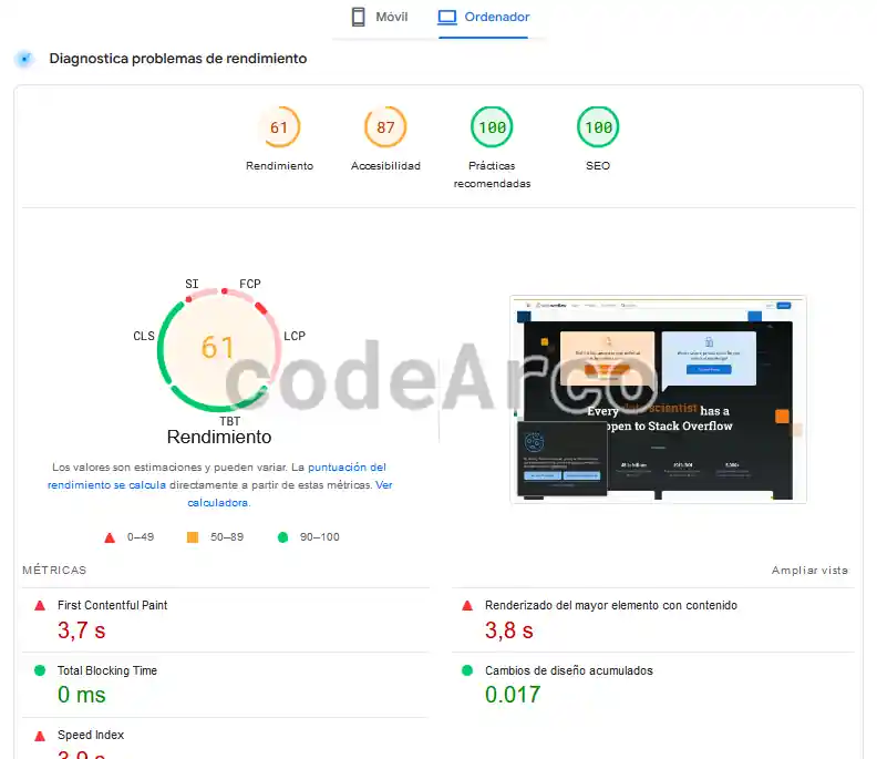 Google PageSpeed Insight mejorar velocidad web