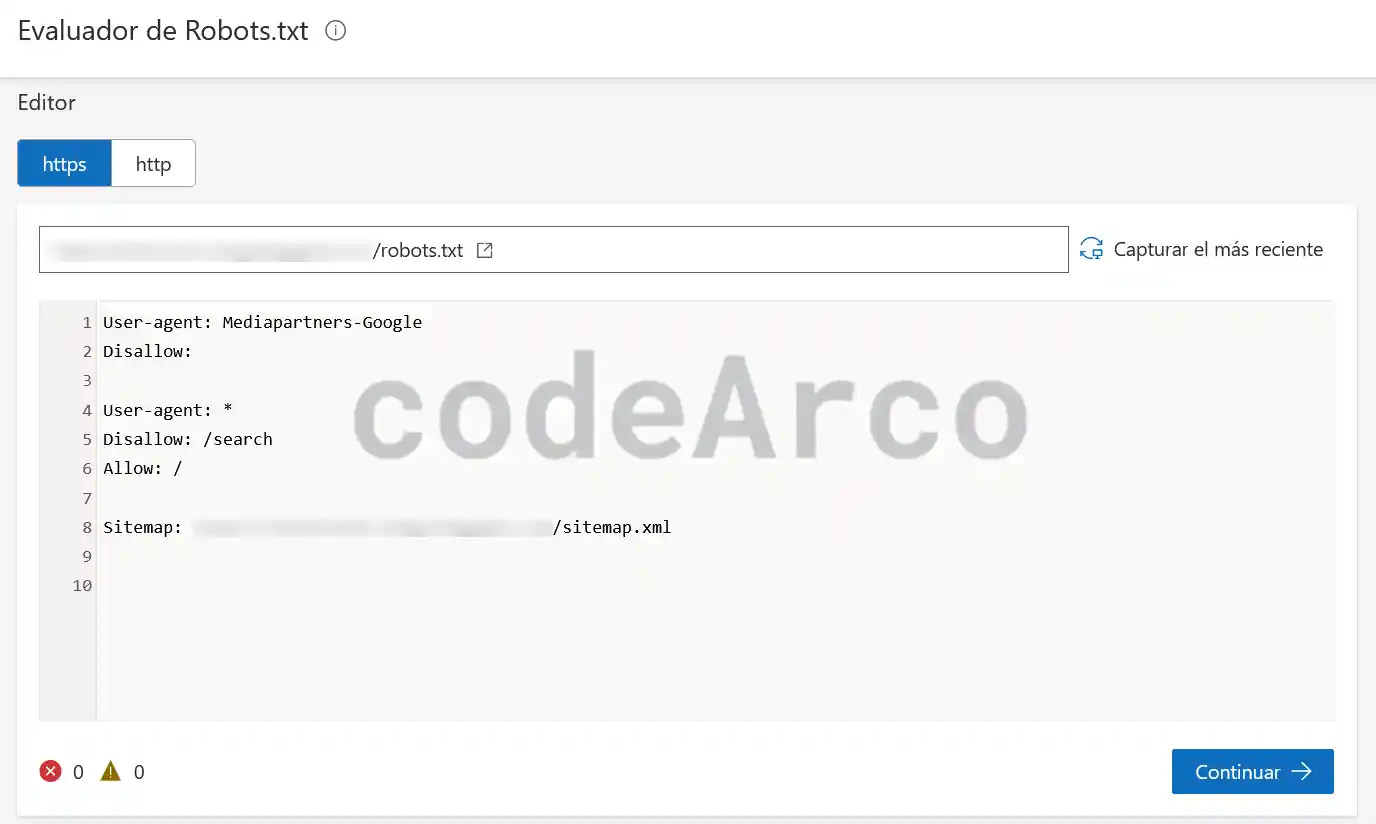 Robots txt en Bing Webmaster Tools