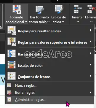 Como crear formato condicional para detectar valores en Excel