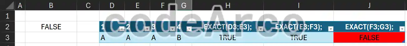 Mark errors in Excel AND function
